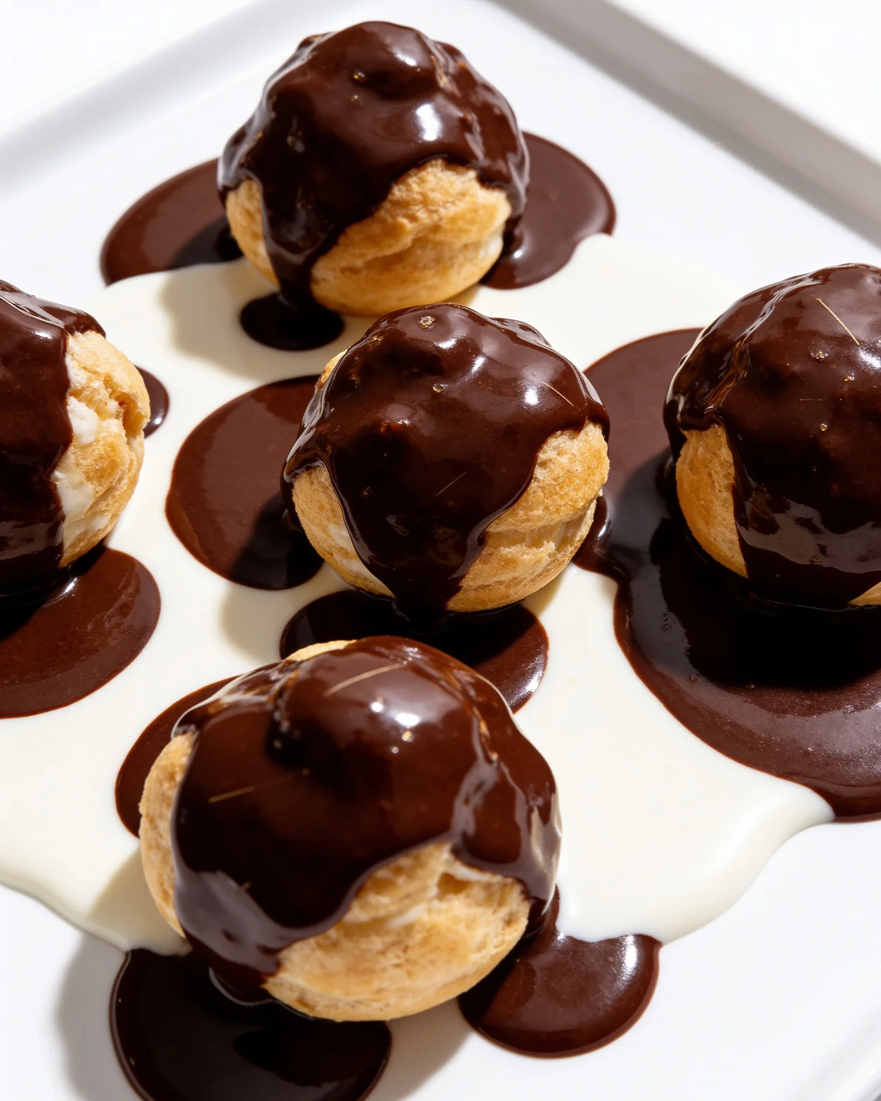 Duble Çikolatalı Profiterol